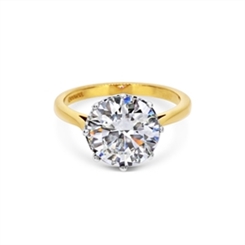 4.03ct I VVS1 Brilliant Cut Single Stone Engagement Ring 