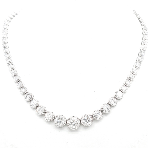 Brilliant Cut Diamond Necklace 12.34ct