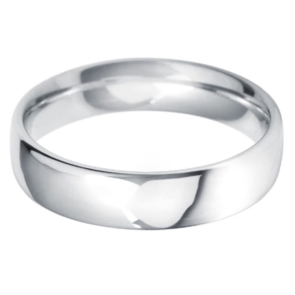 5mm Platinum Court Medium Weight Wedding Ring