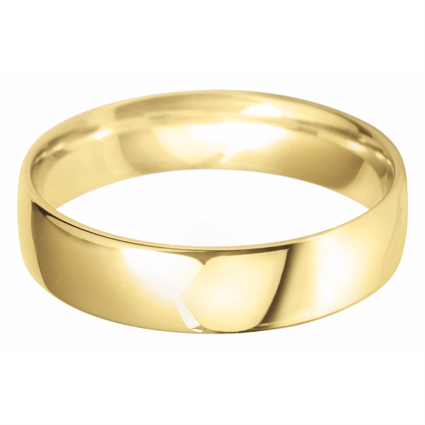 5mm Wedding Ring Light Court 18ct Yellow Gold