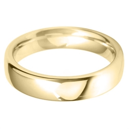 5mm Court Heavy Wedding Ring 18ct Yellow Gold
