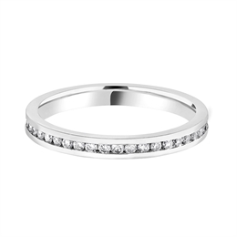 2.3mm Brilliant Cut Diamond Full Channel Set Wedding Ring Platinum