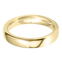 4mm Court Heavy 18ct Yellow Gold Wedding Ring
