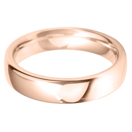5mm Heavy Court 18ct Rose Gold Wedding Ring