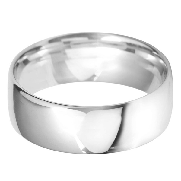 7mm Wedding ring Platinum Court Medium Weight