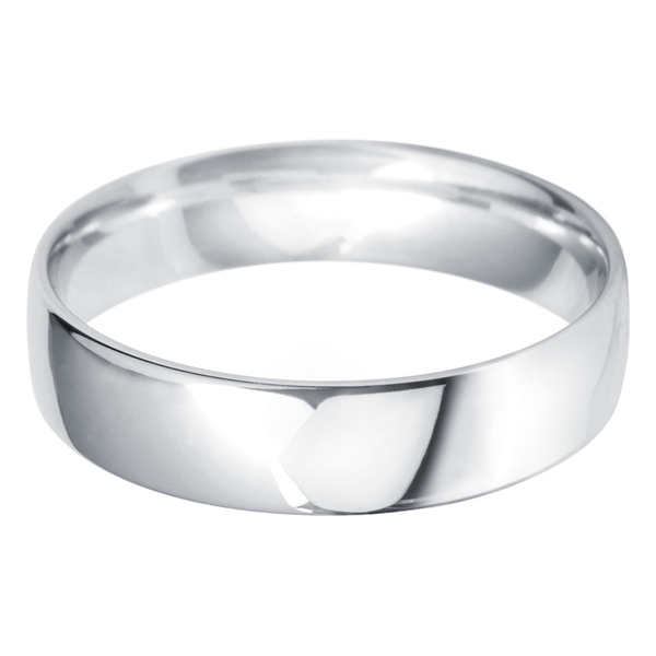 5mm Platinum Light Court Wedding Ring