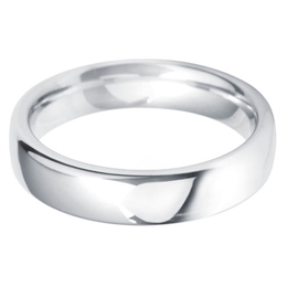 5mm Platinum Heavy Weight Court Wedding Ring