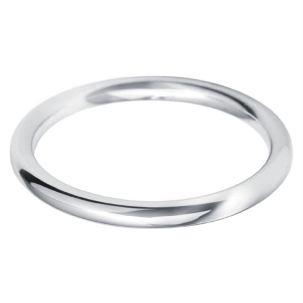 Platinum 2mm Court Medium Weight Wedding Ring