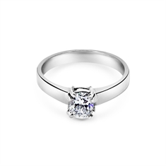 Oval Claw Set Solitaire Engagement Ring 0.53ct